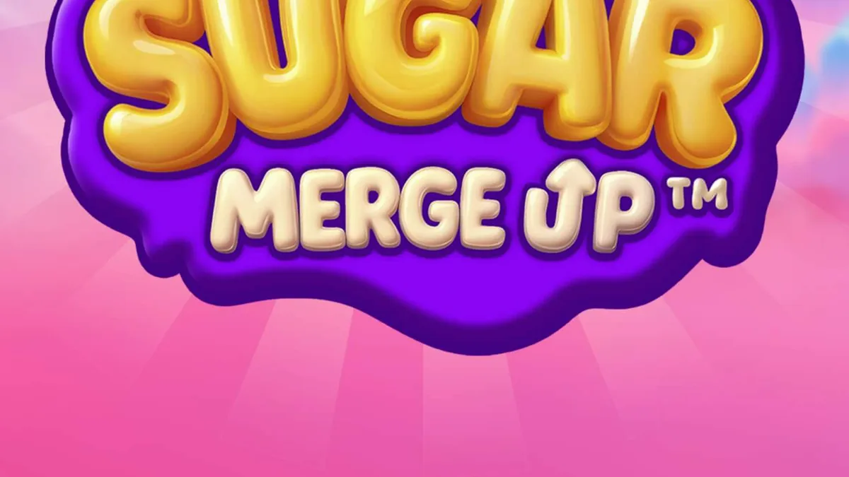 Tampilan visual slot Sugar Merge Up dengan tema permen warna-warni
