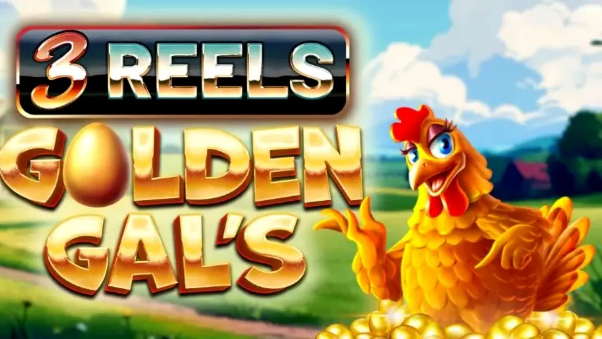 Tampilan visual slot Golden Gal’s 3 Reels dengan tema peternakan yang cerah